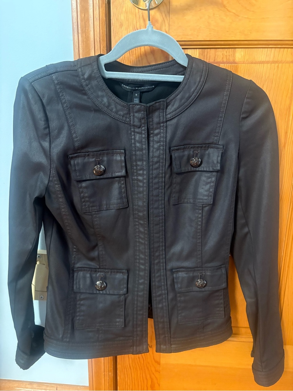 White House Black Market coated Jacket